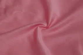 Precut of 1 Meter of Rose Pink Plain Chanderi Cotton Silk Fabric