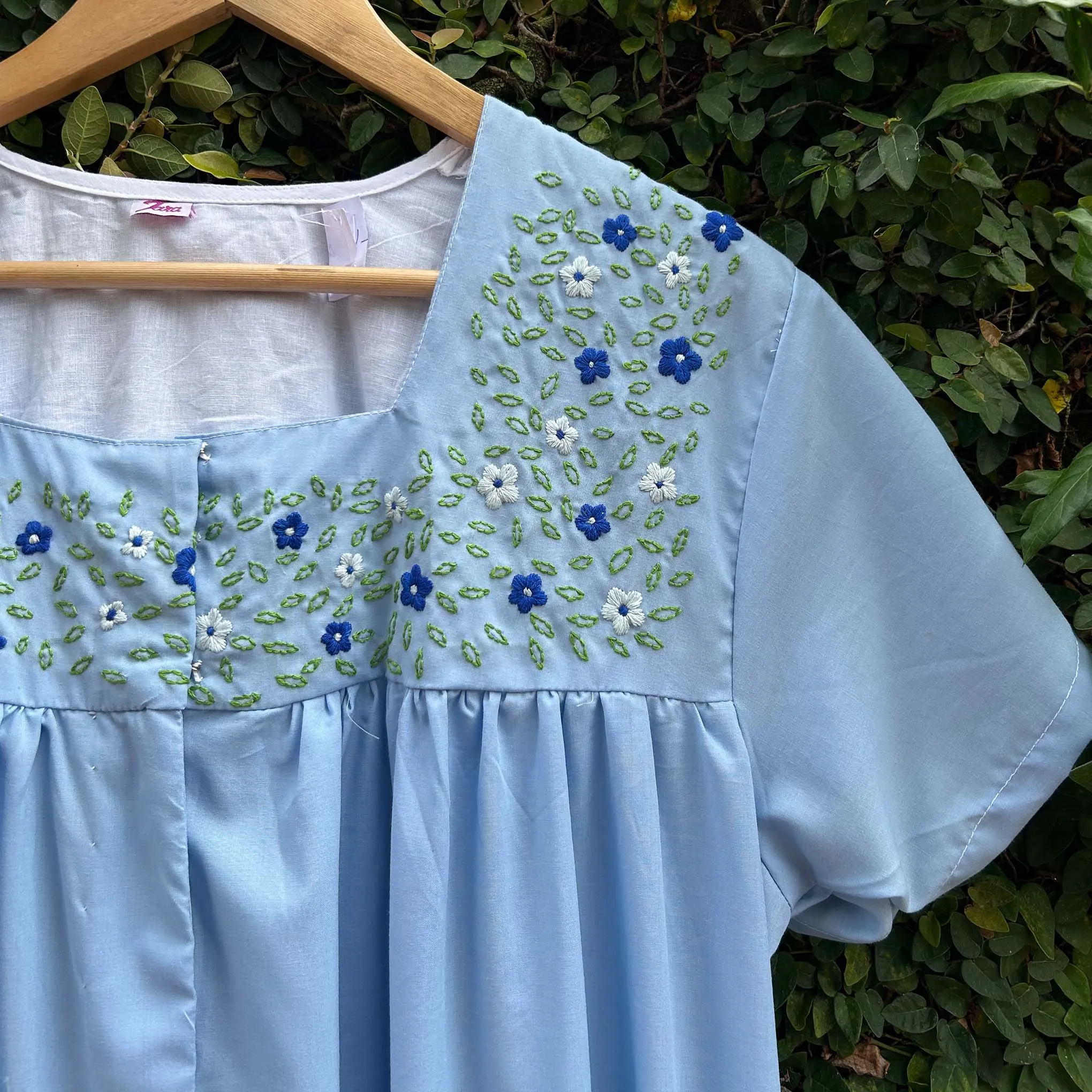 Pretty Floral Embroidered Nighty