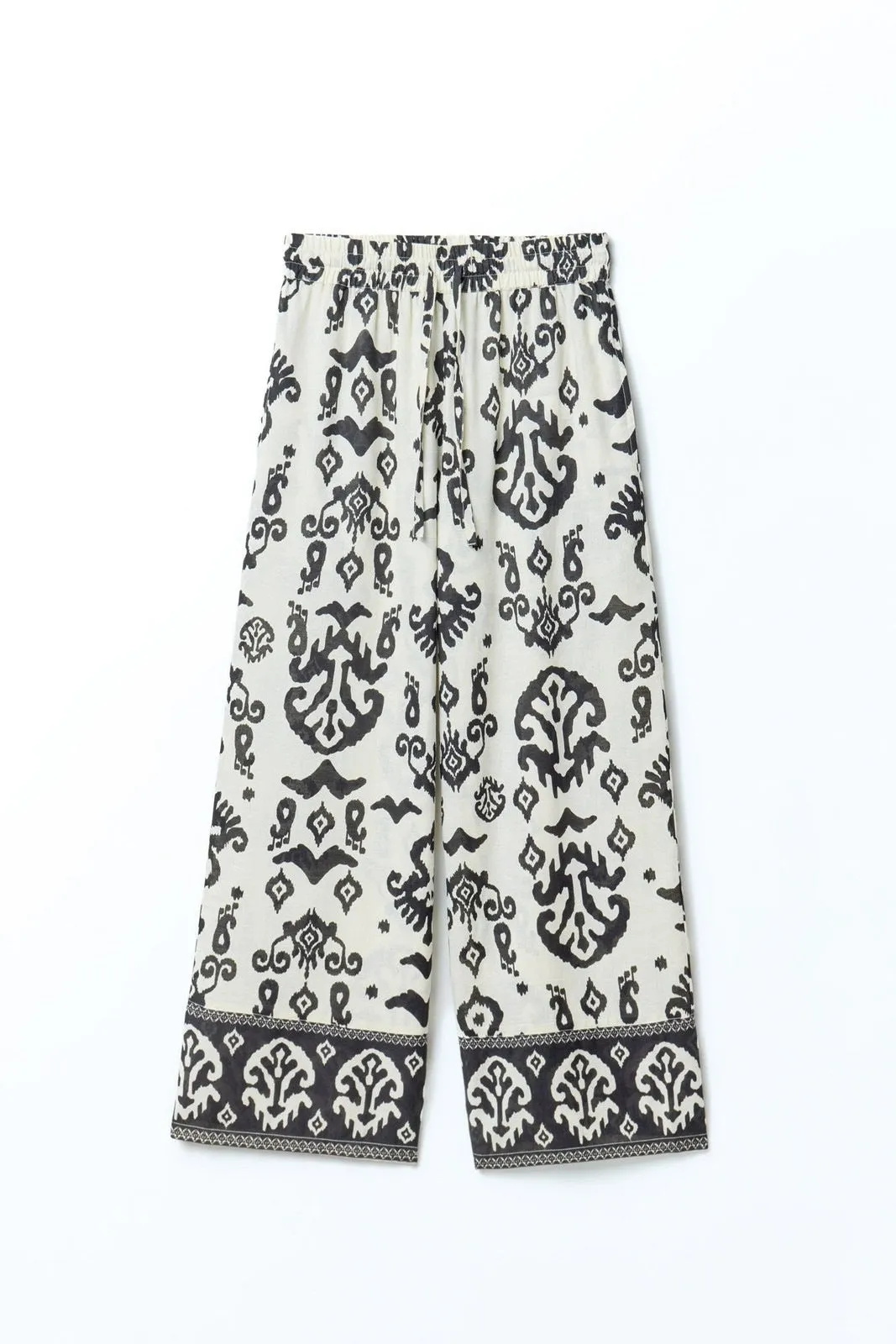 Printed trousers - Print Black