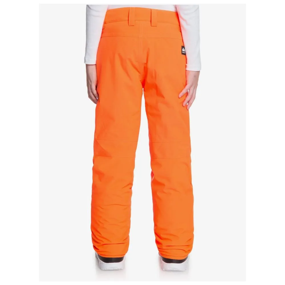 Quiksilver Arcade Boys Ski Pants - Orange