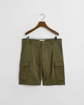 Relaxed Twill Cargo Shorts