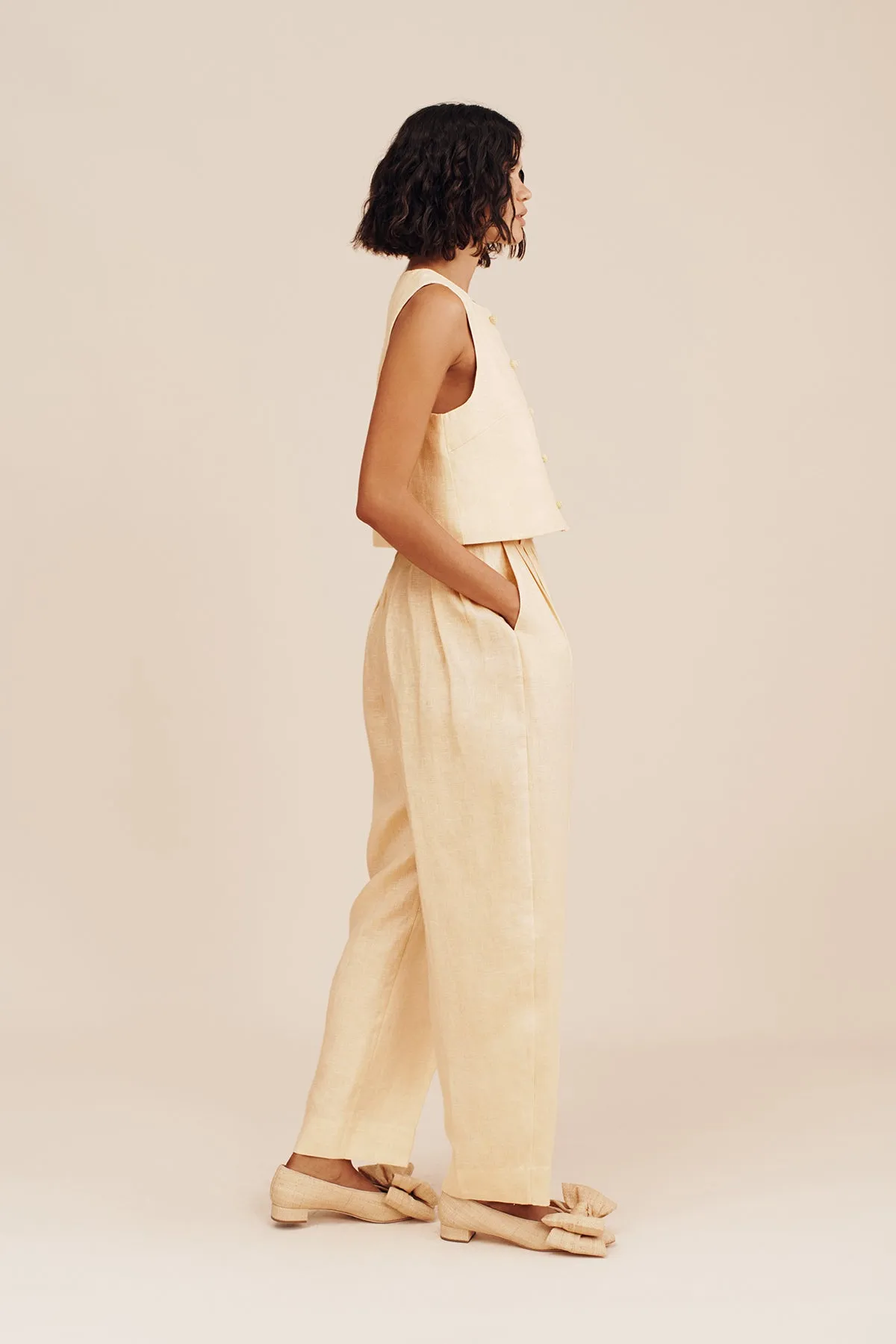 Rio Trouser in Dusty Citron