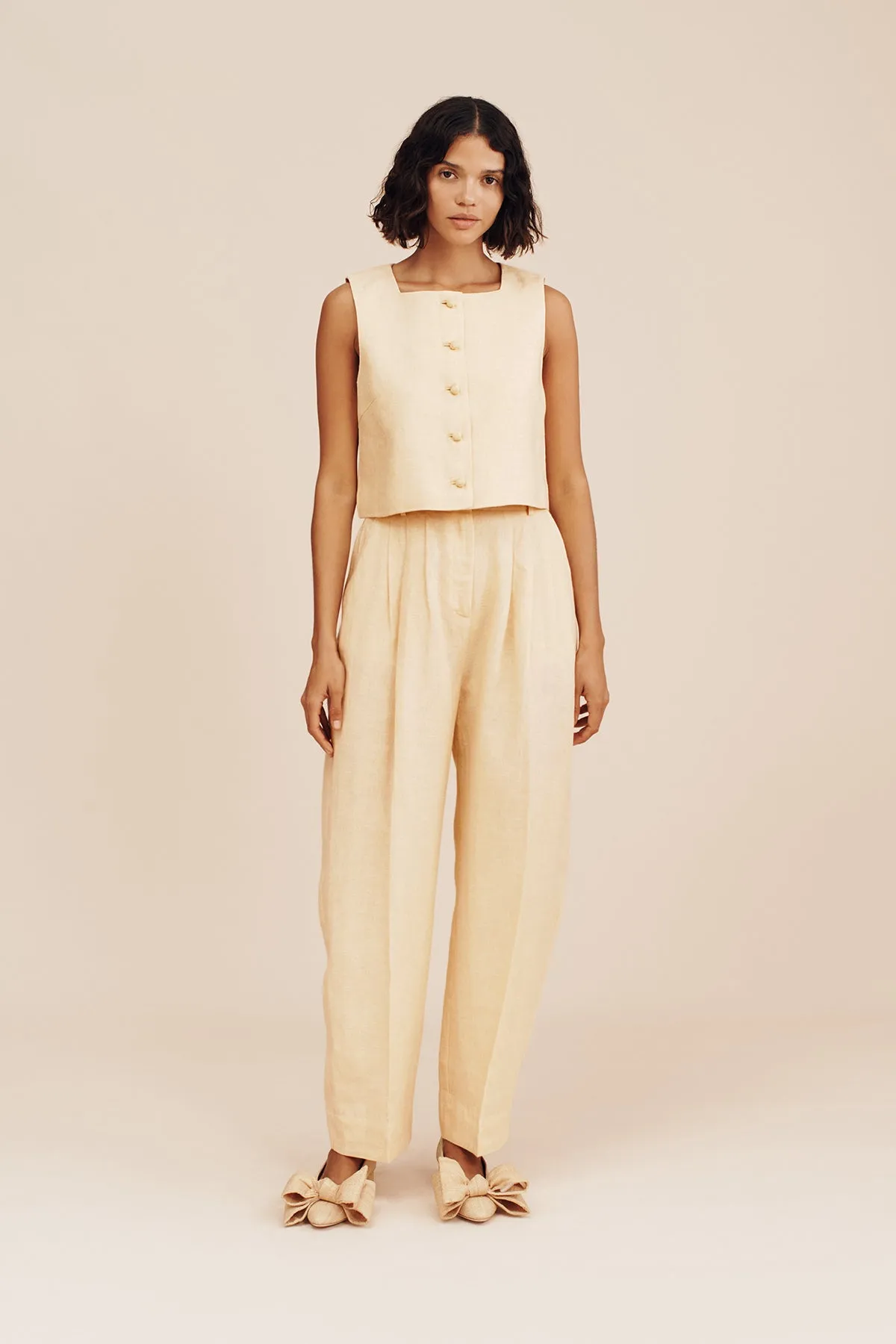 Rio Trouser in Dusty Citron