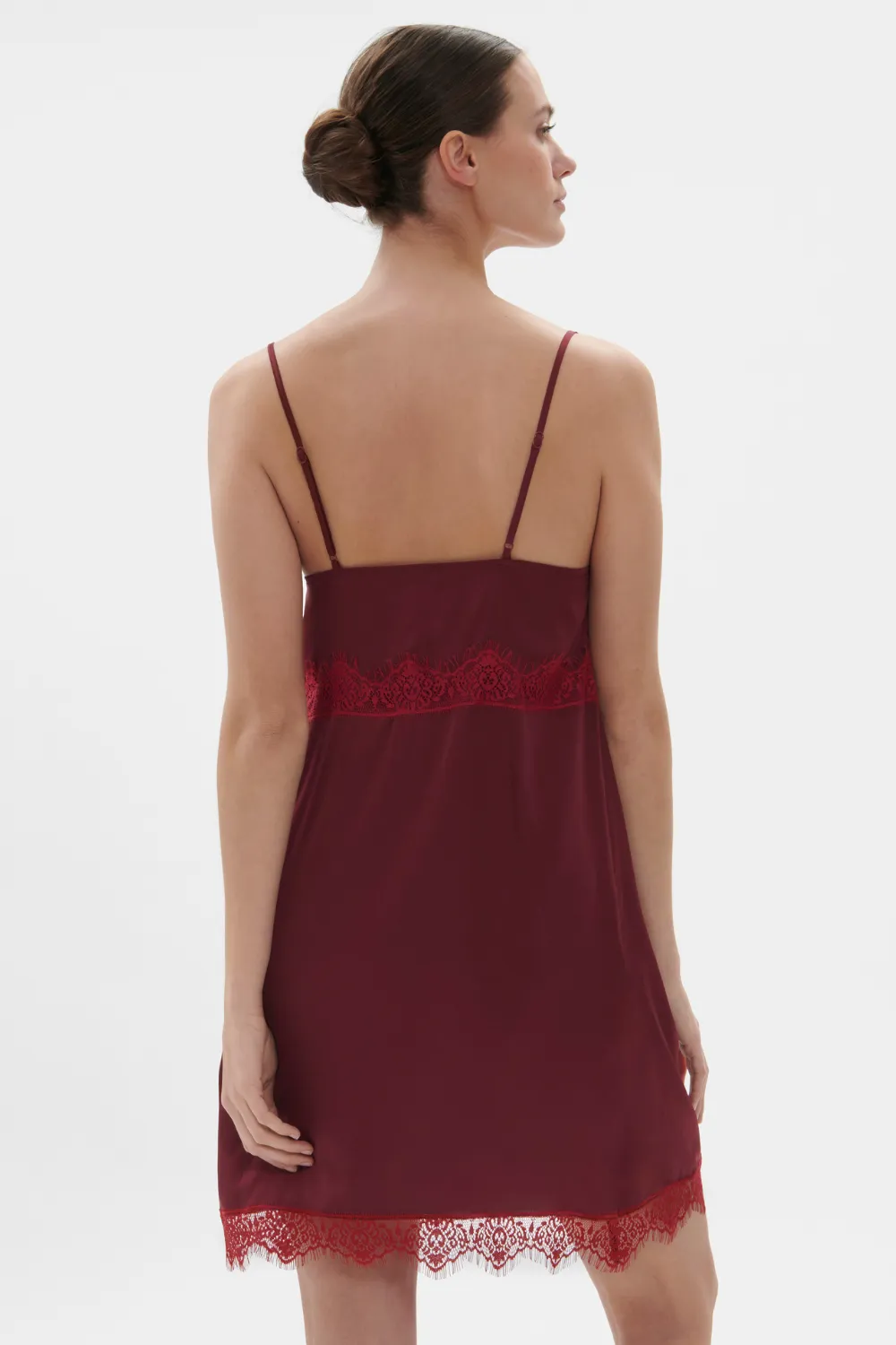 Satin Secrets Nightdress Spinel Red