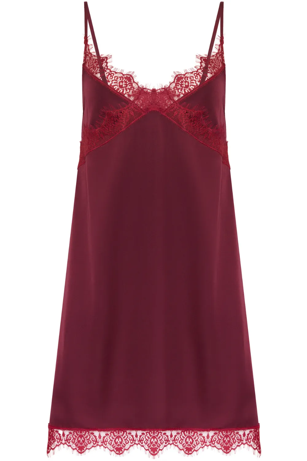 Satin Secrets Nightdress Spinel Red