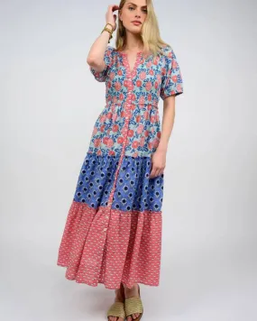 Smocked Floral Tiered Dress