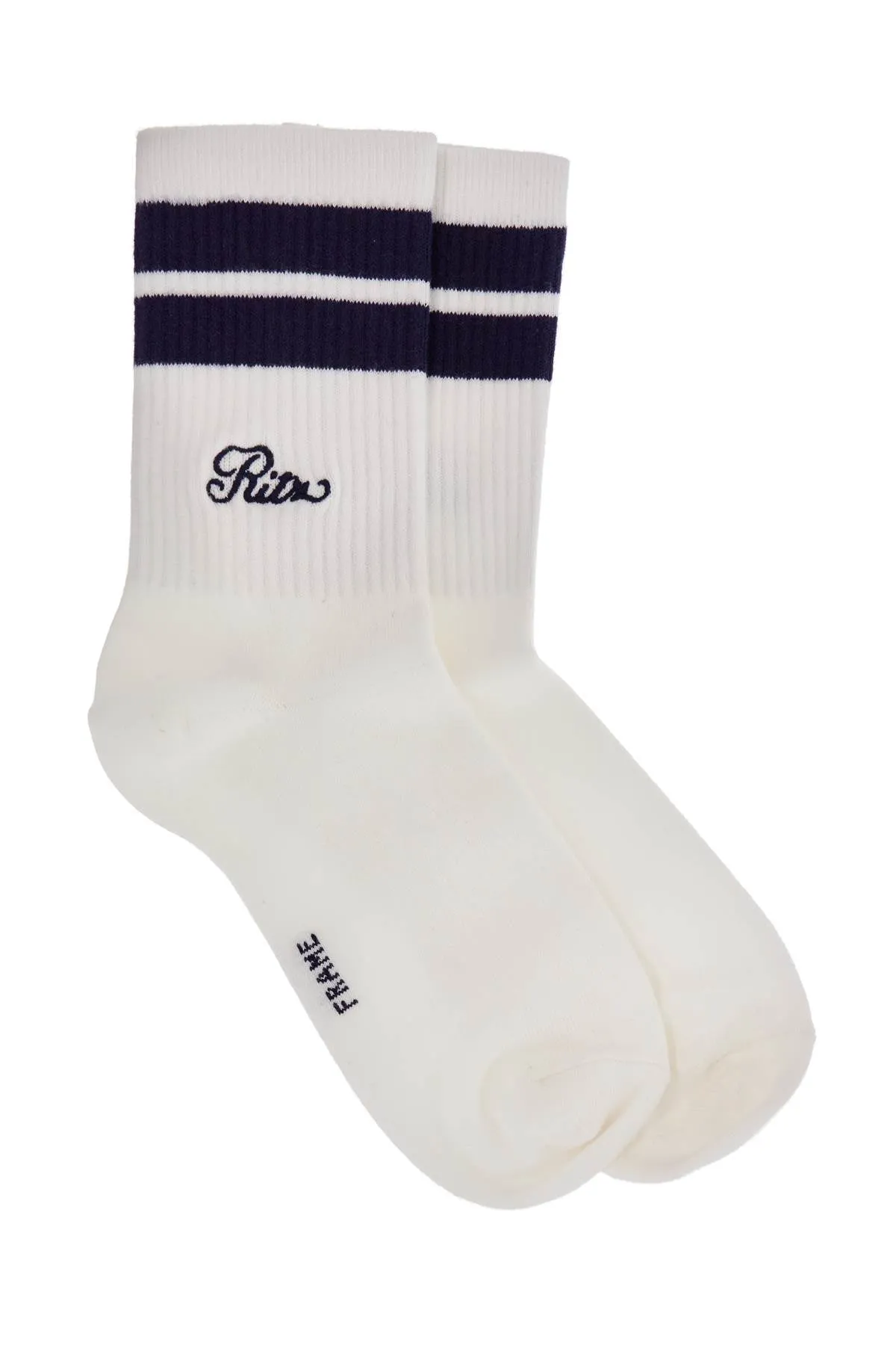 socks with embroidery WP25KSO001 WHITE
