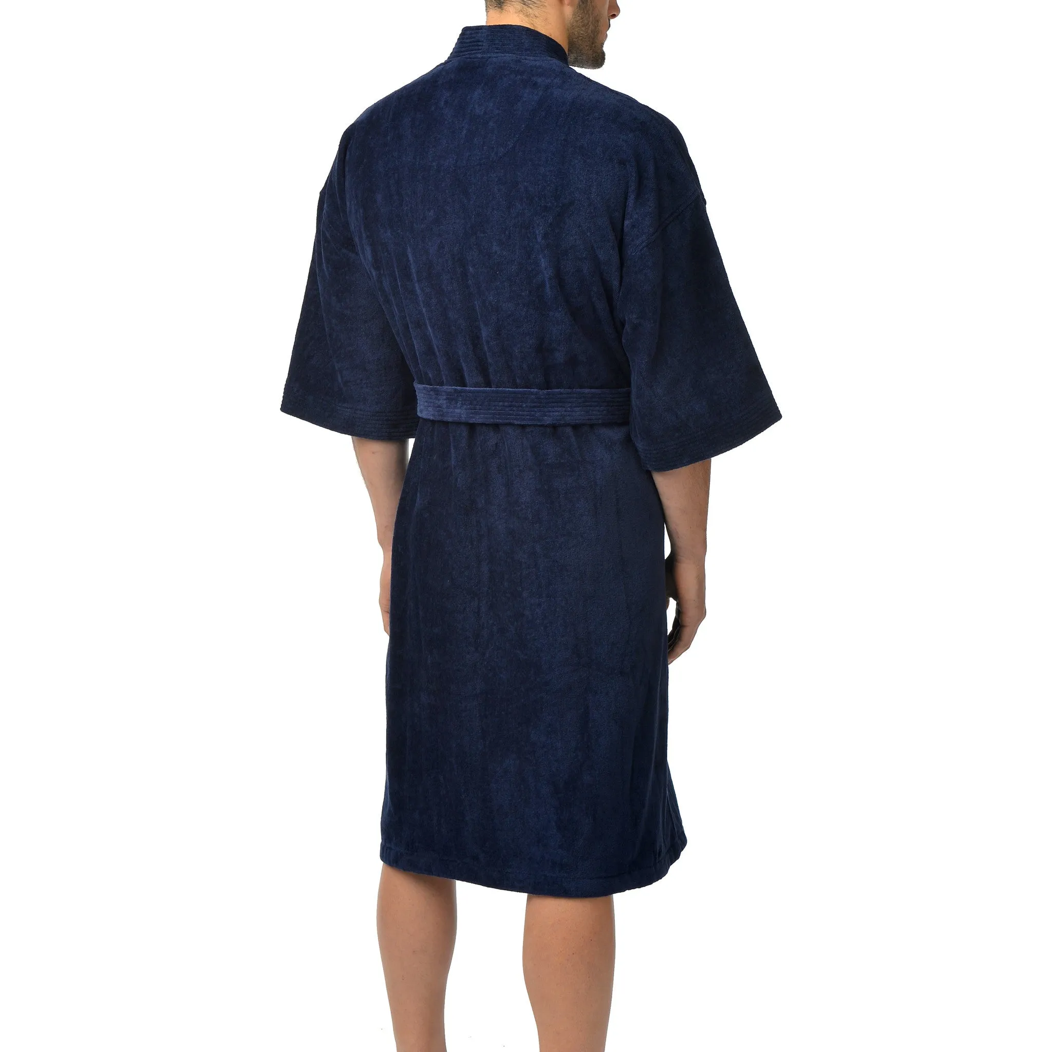 Solid Terry Velour Kimono Robe