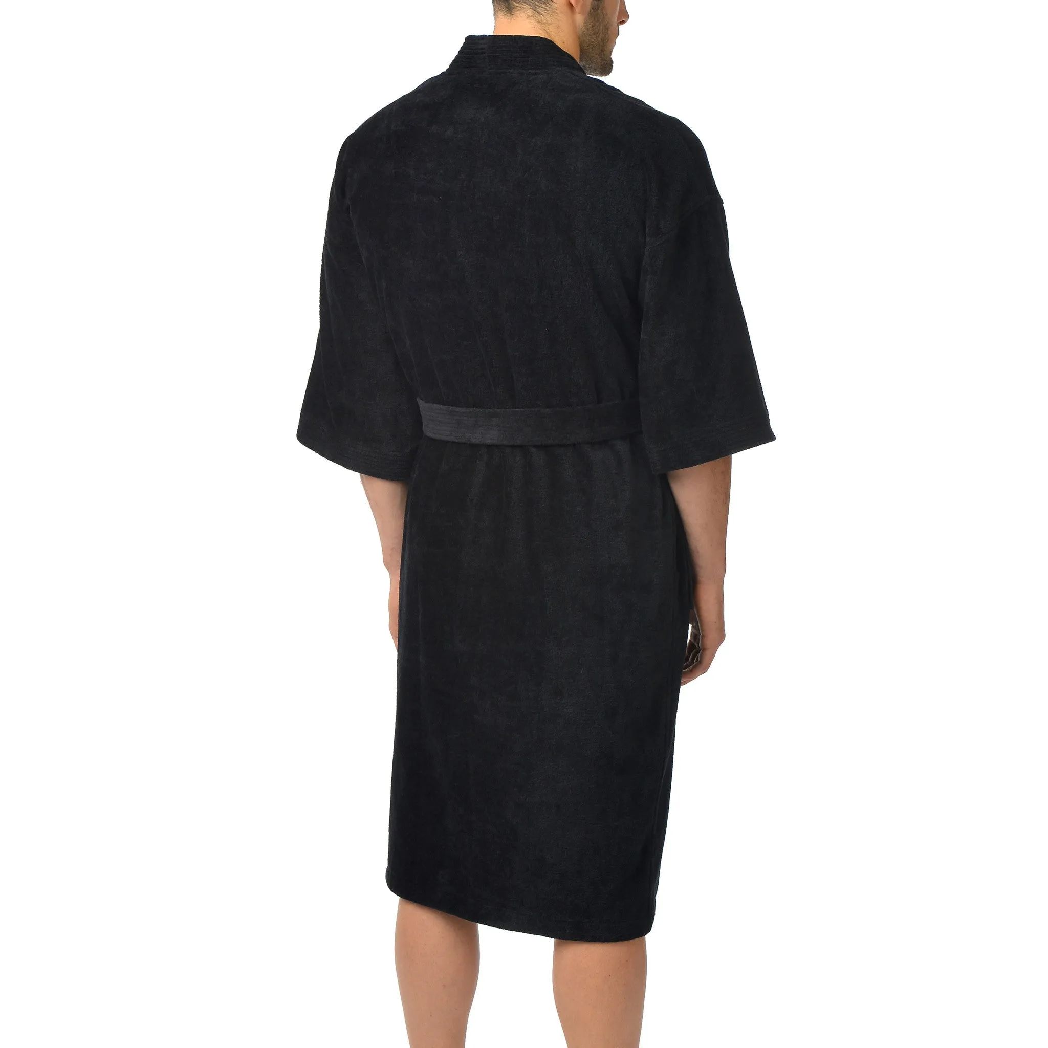 Solid Terry Velour Kimono Robe