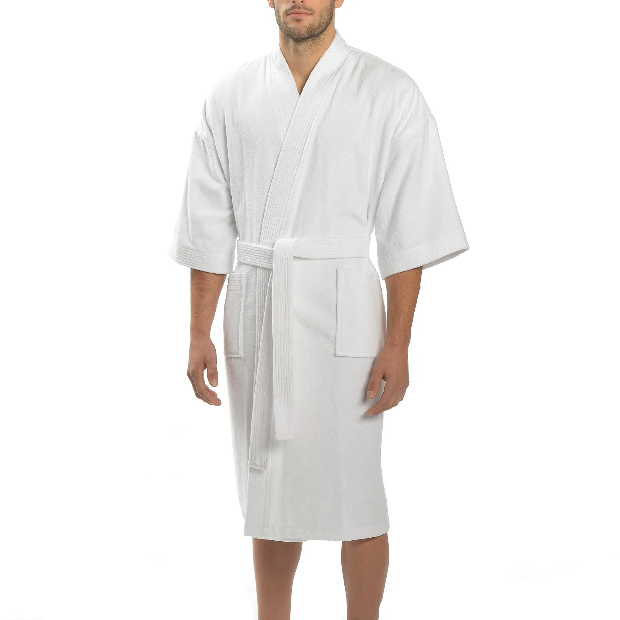 Solid Terry Velour Kimono Robe