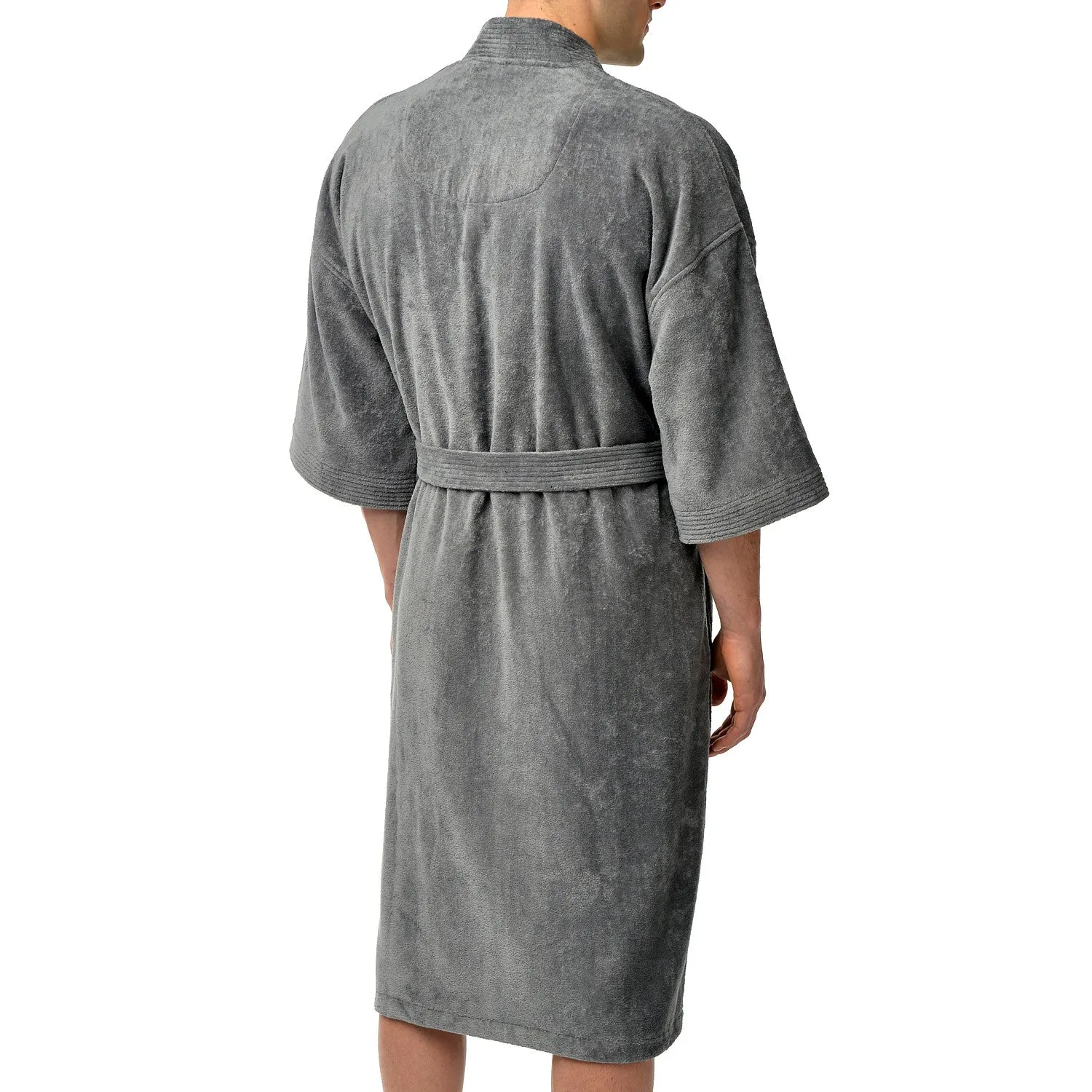 Solid Terry Velour Kimono Robe
