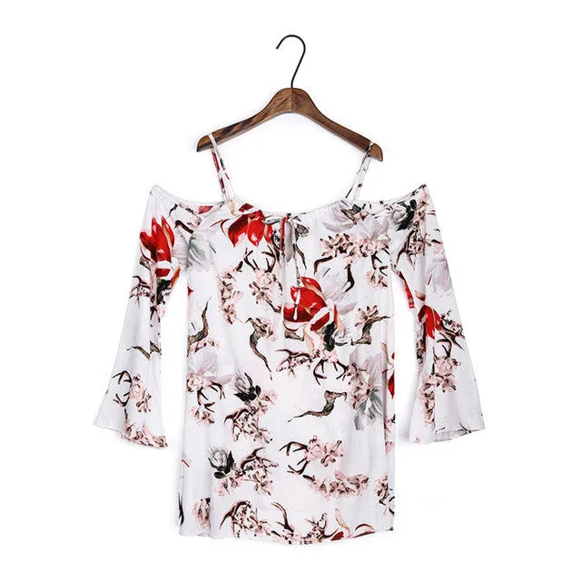 Summer Floral Blouses Cold