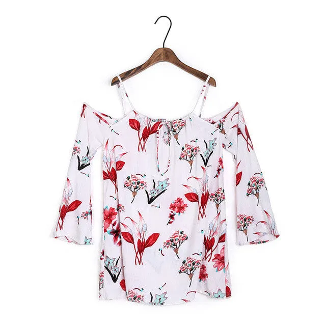 Summer Floral Blouses Cold