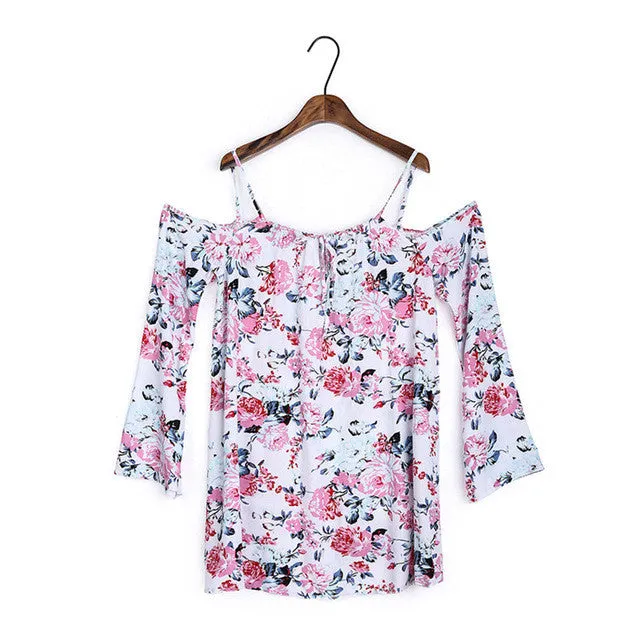 Summer Floral Blouses Cold