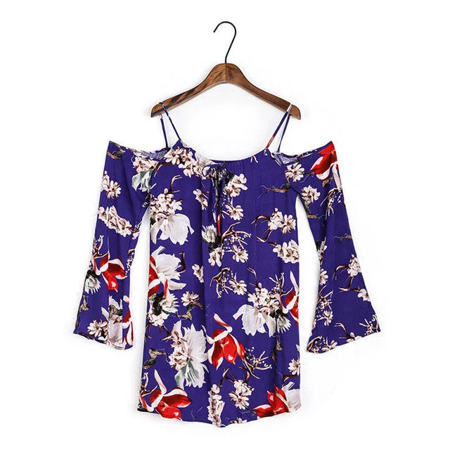 Summer Floral Blouses Cold