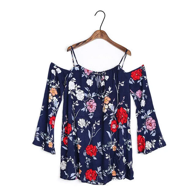 Summer Floral Blouses Cold