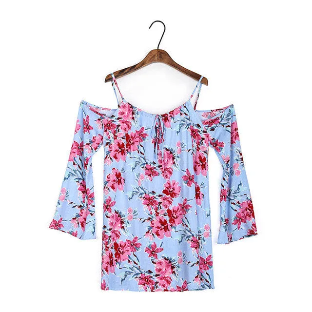Summer Floral Blouses Cold