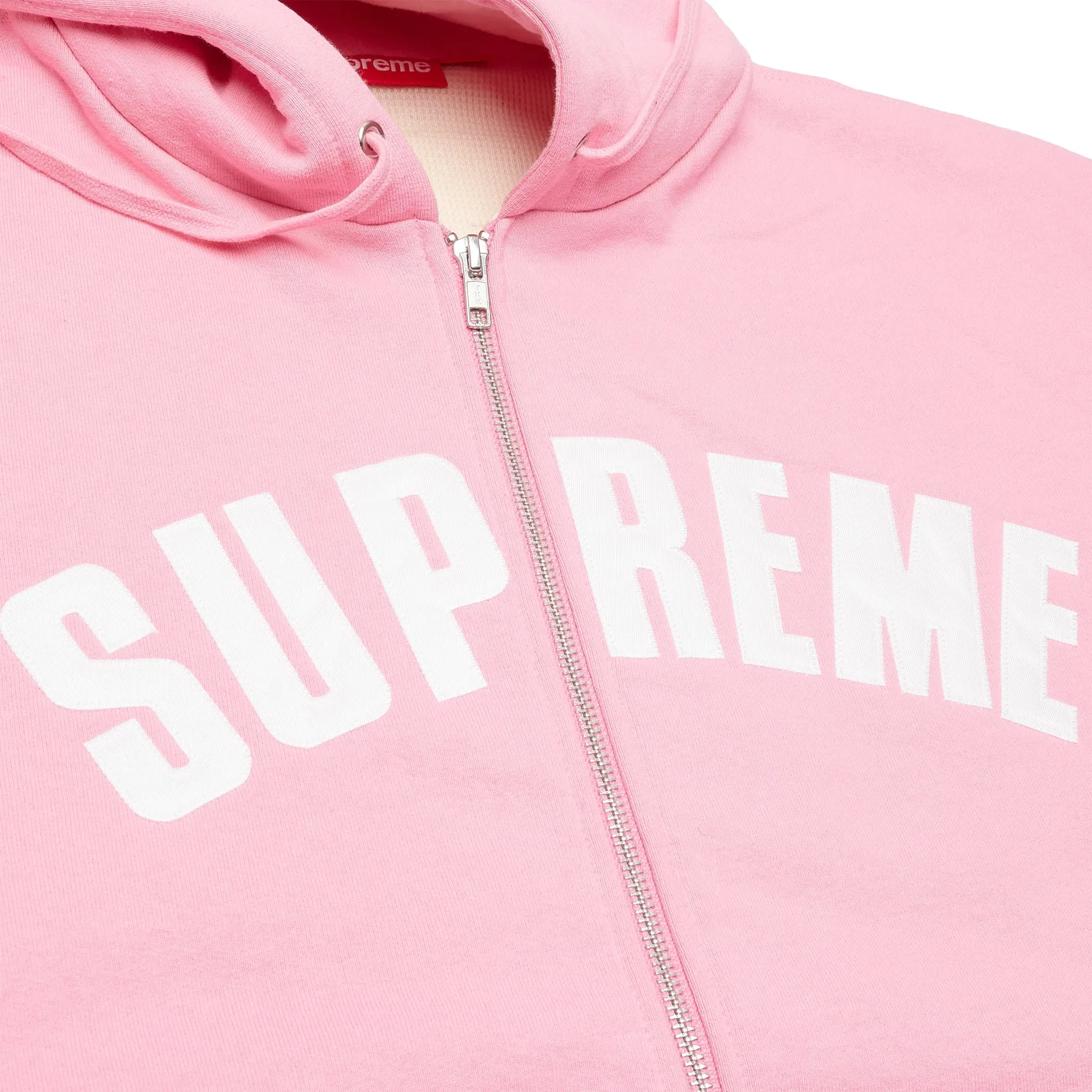 Supreme Arc Thermal Lined Zip-Up Pink Hoodie
