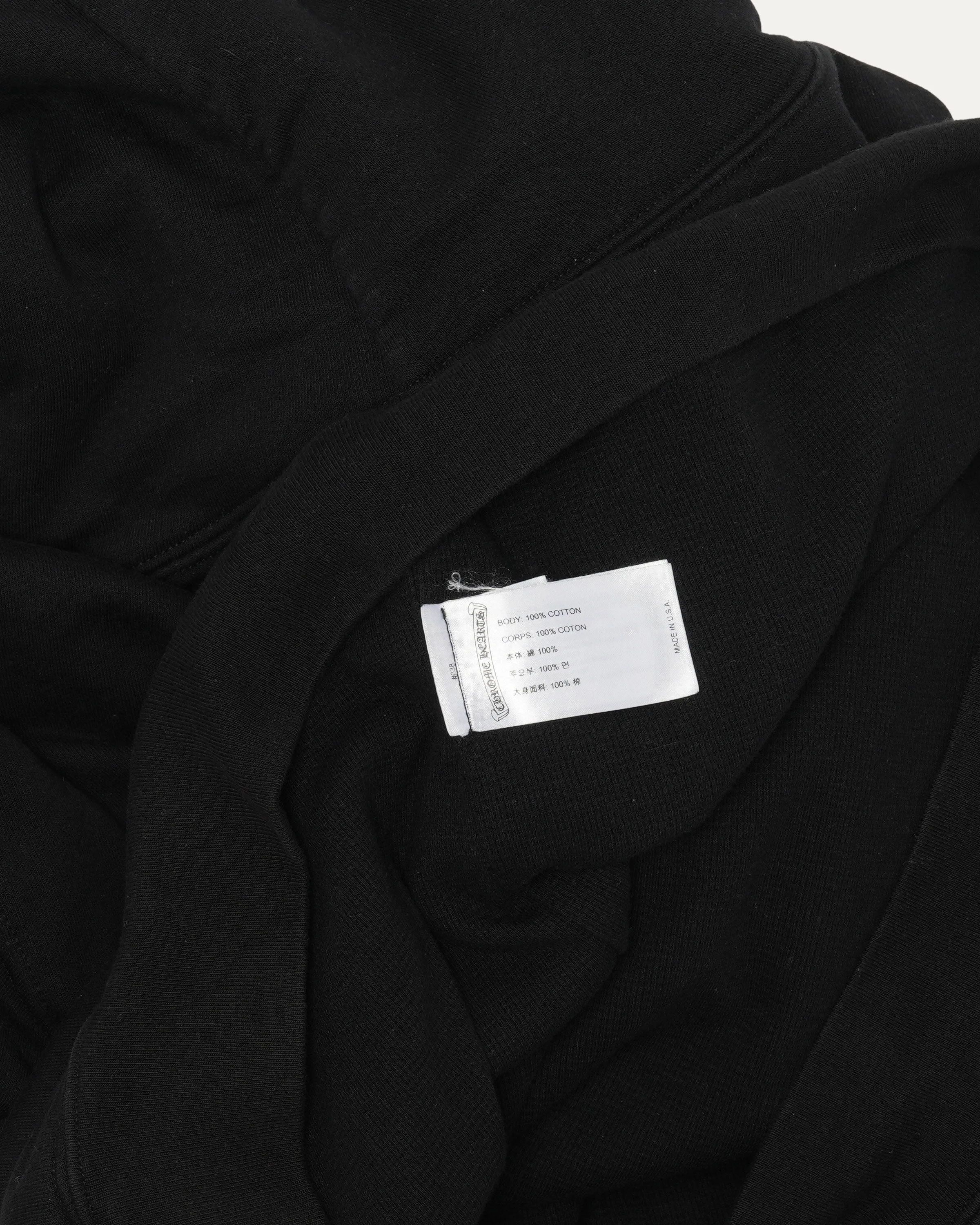 Thermal Lined Vertical Logo Zip Up Hoodie