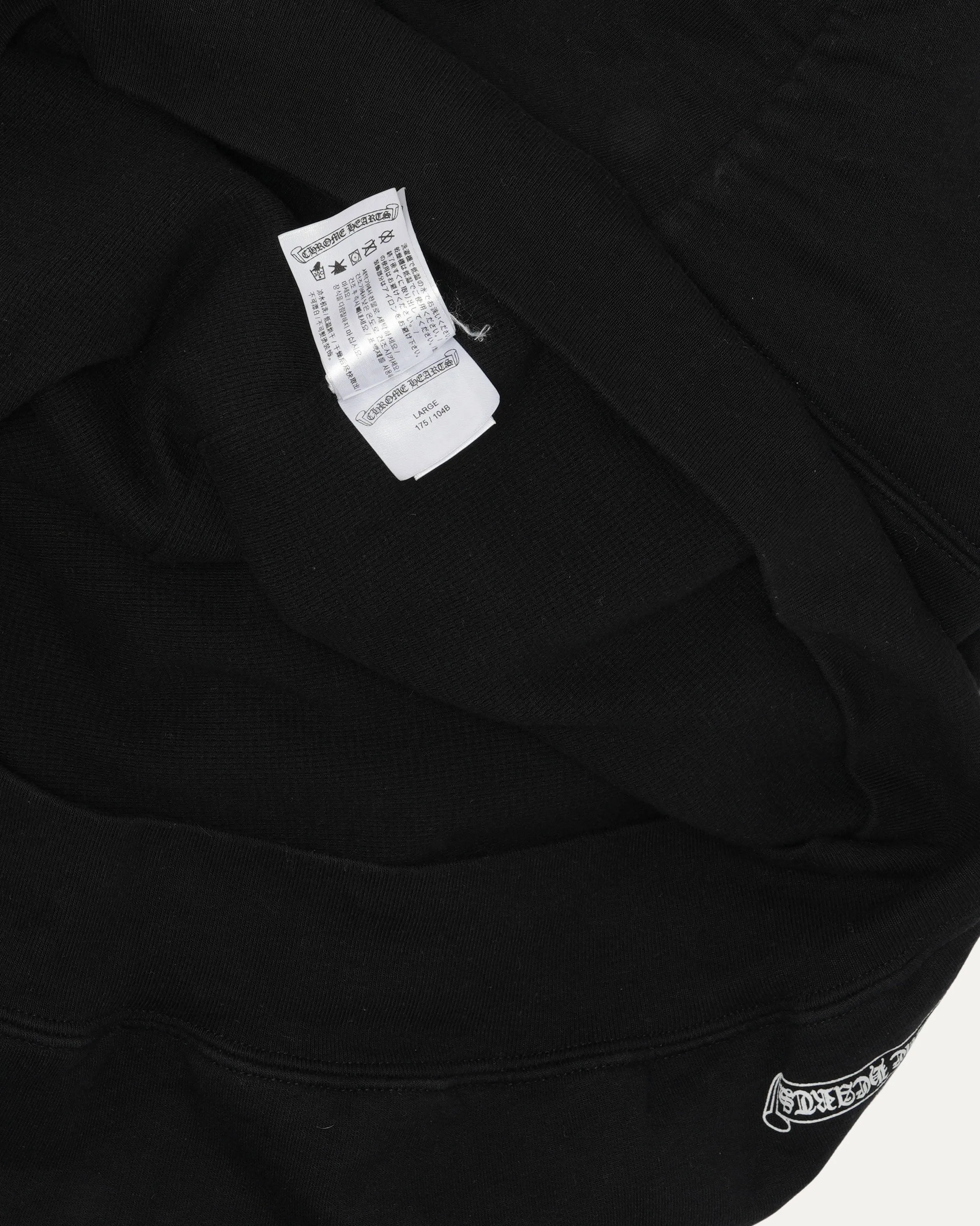 Thermal Lined Vertical Logo Zip Up Hoodie