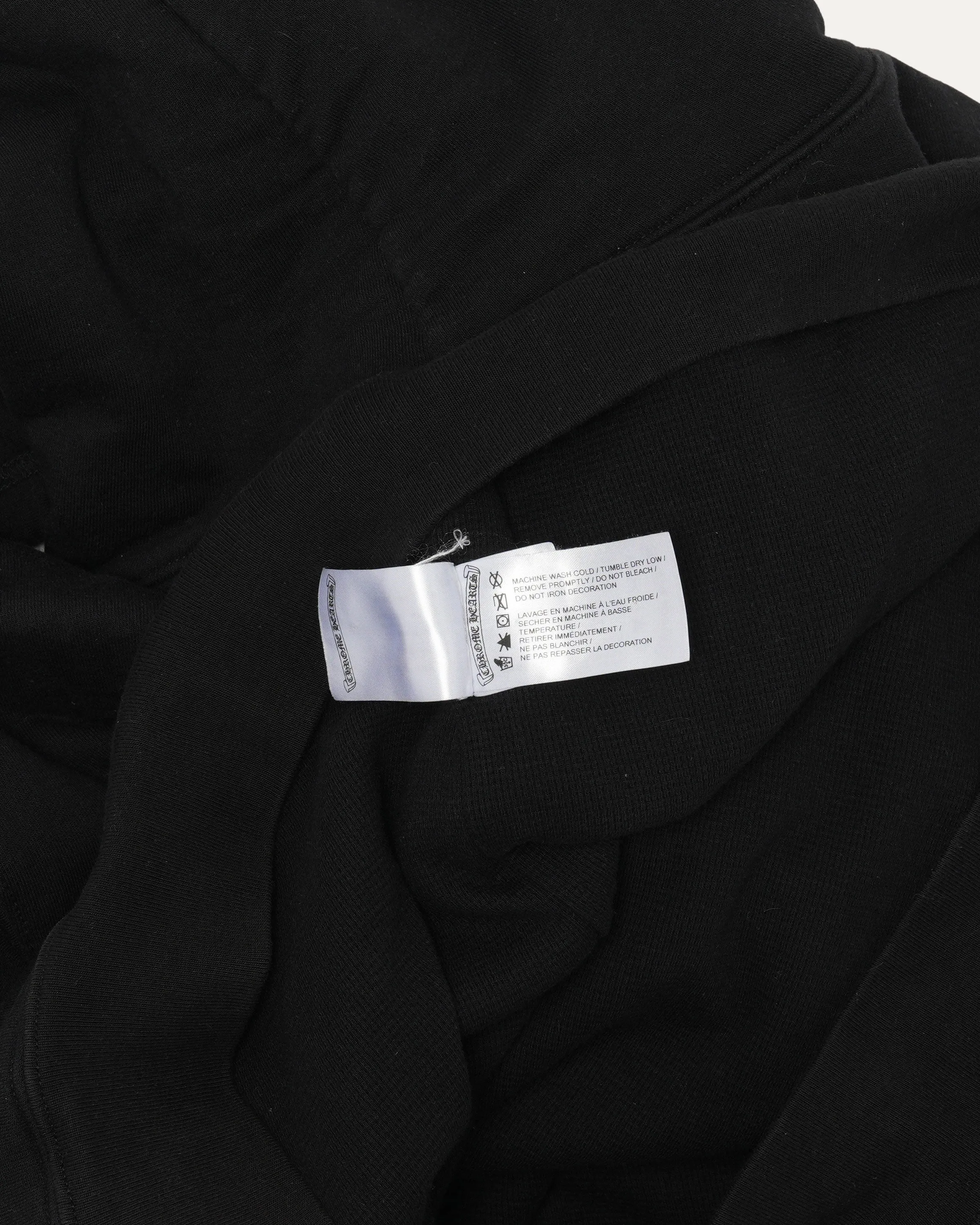 Thermal Lined Vertical Logo Zip Up Hoodie