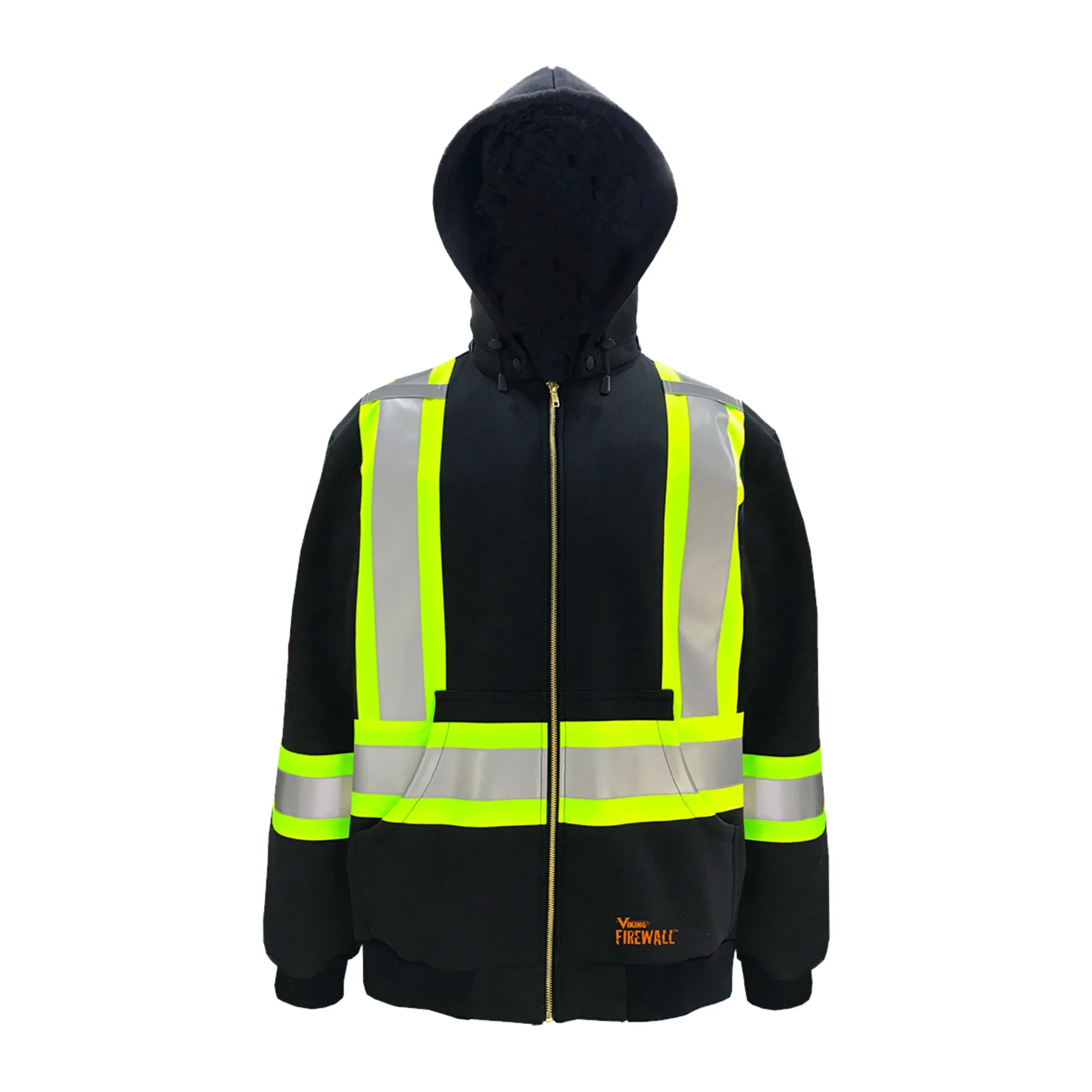 Viking® 64H122200 Firewall FR® Hoodie - Flame-Resistant, CAT2 Arc Rated, 400 GSM Cotton, CSA Z96-15 Class 1, Level 2, Detachable Hood, Sizes S-6XL