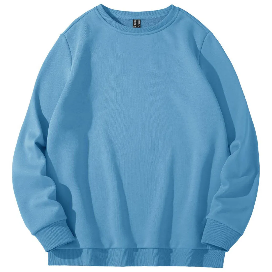 Women's Fleece-Lined Crewneck Casual Sweatshirts