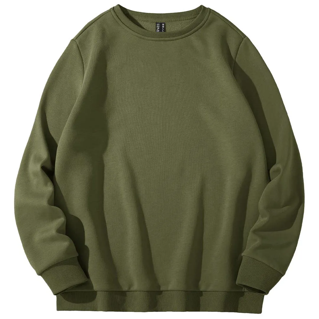Women's Fleece-Lined Crewneck Casual Sweatshirts