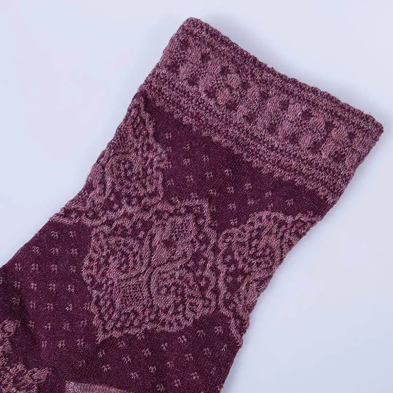 Womens Fun Socks Vintage Socks 5 Pairs Print Socks Gift