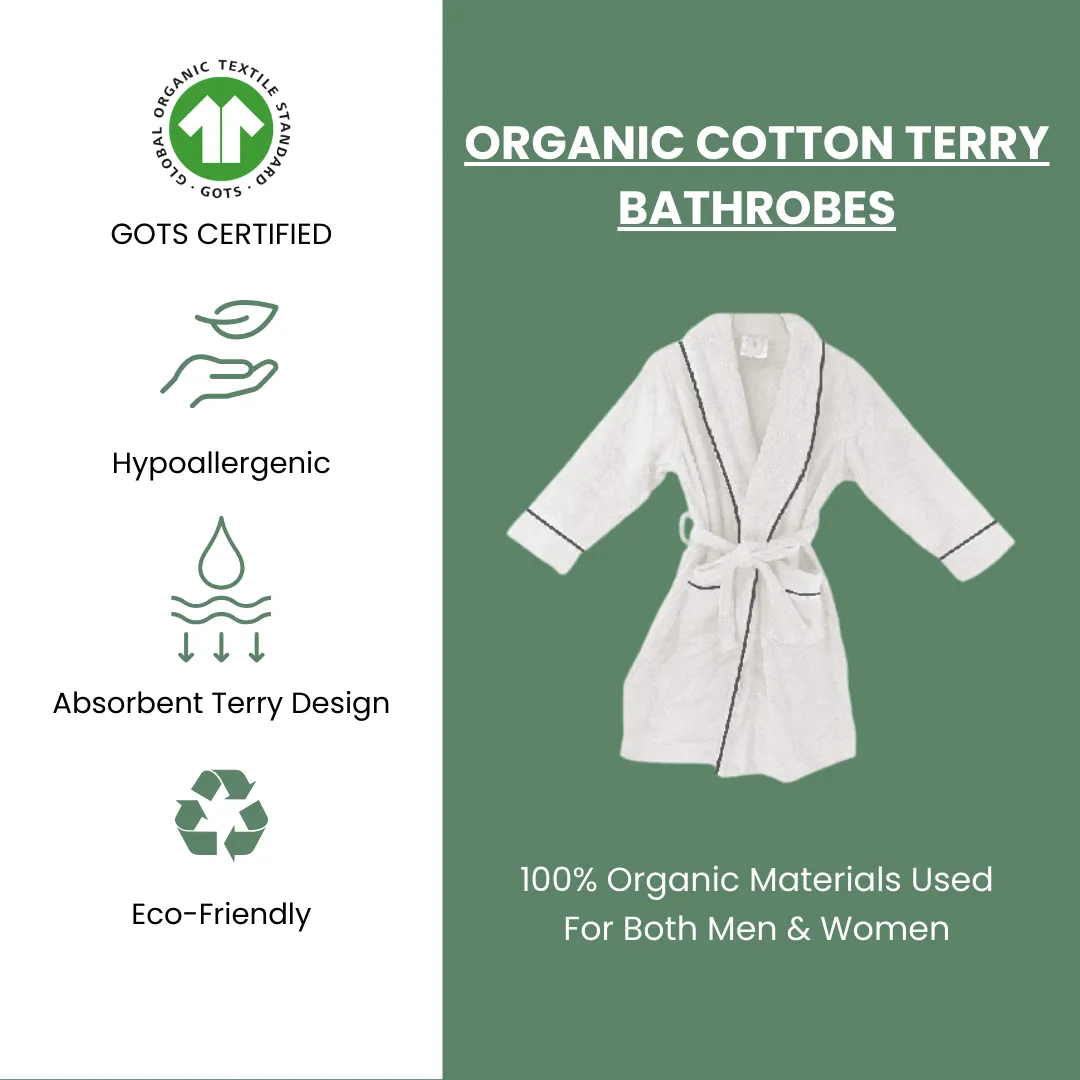 Women's Organic Cotton Terry Bathrobe [GOTS CERTIFIED]