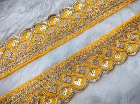 Yellow Fancy Zari Trim