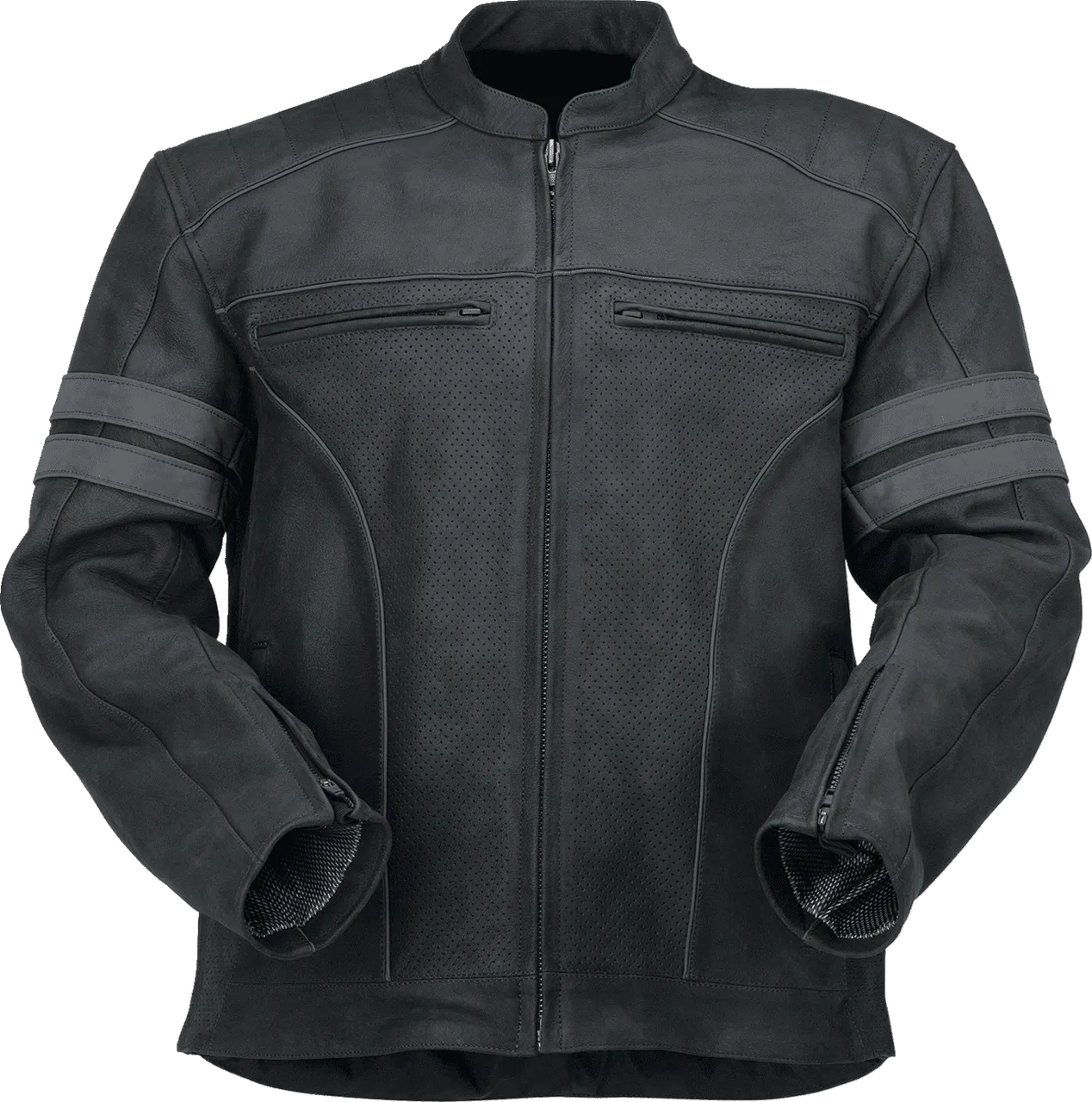 Z1R Men's Remedy Leather Motorcycle Jacket